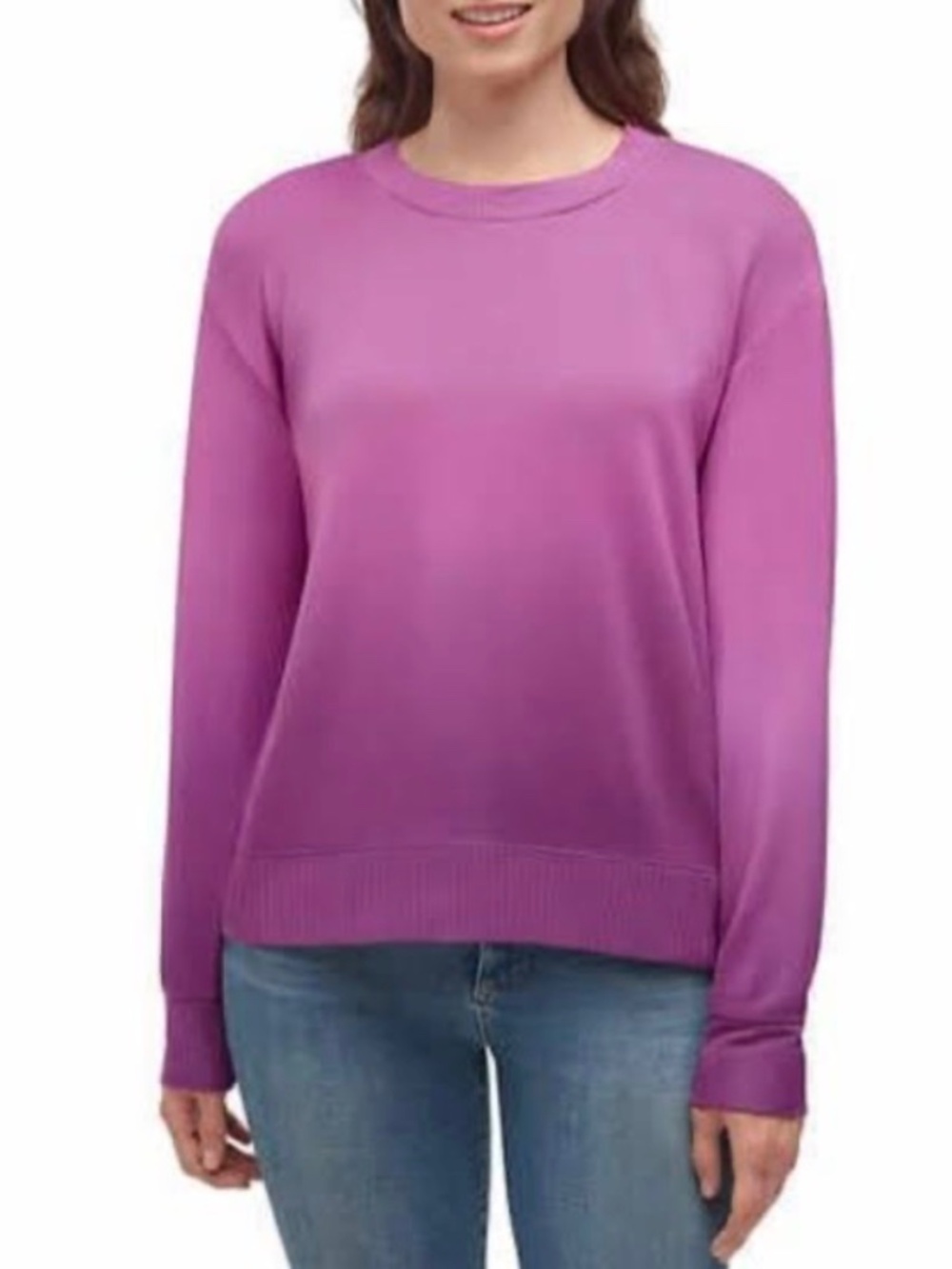 Splendid Super Soft Jersey Ombré Dip Dye Lightweight Sweater L